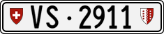 License plate of Switzerland, Cars