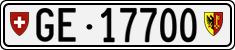 License plate of Switzerland, Cars