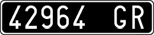 License plate of Italy, Cars (1927 year series)
