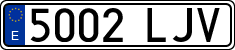 License plates of Spain, Ordinary (2000)