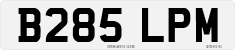 License plate of the United Kingdom, 1983 year system