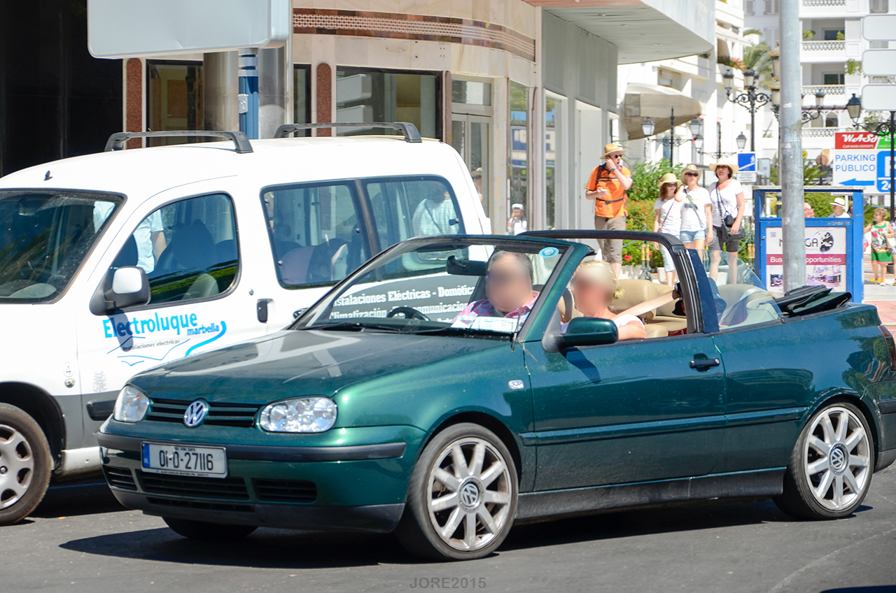 01-D-27116, Volkswagen Golf 3rd gen Cabrio (1H7), facelift, 1998­–2003