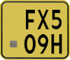 License plate of the Netherlands, Mopeds