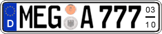 German license plate, Seasonal plates