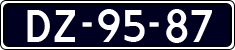 License plate of the Netherlands, Imported oldtimers (cars)