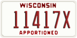 Wisconsin, Apportioned (12345A)