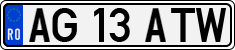 License plate of Romania, Regular plates
