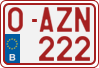 License plate of Belgium, Regular plates (2010)
