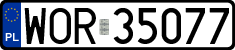 License plates of Poland, Regular car plates
