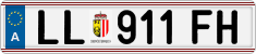 License plate of Austria, Regular plates