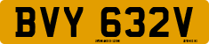 License plate of the United Kingdom, 1963 year system