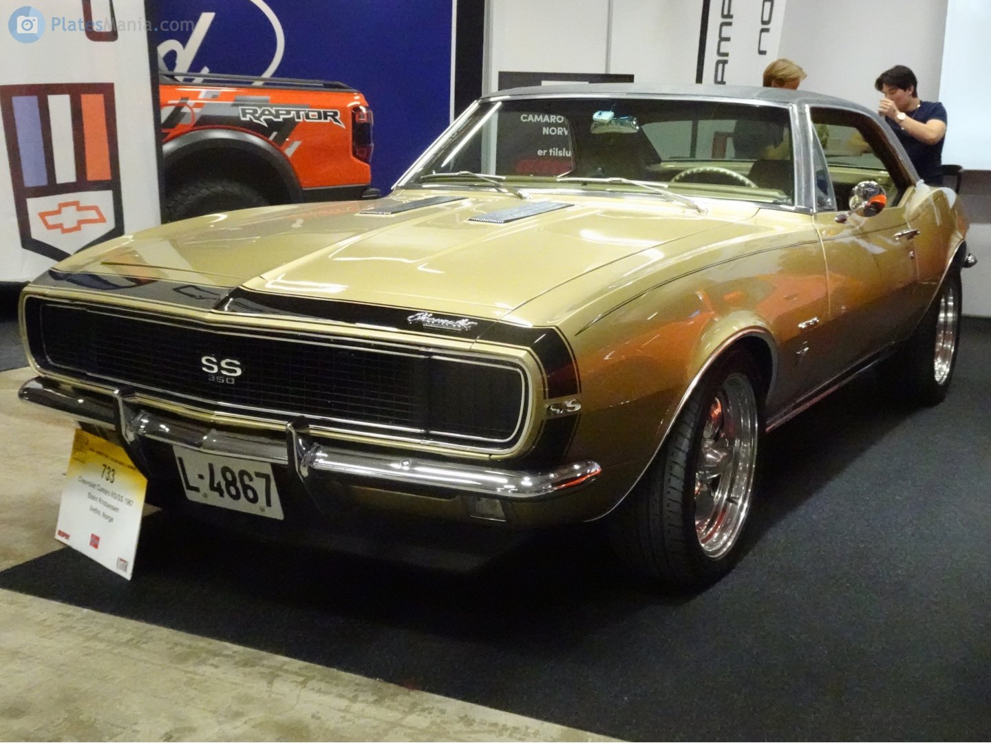 L-4867, Chevrolet Camaro 1st gen 1967/1968 Hardtop Coupé (F I), 1966–1968