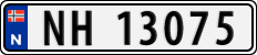 License plate of Norway, Cars