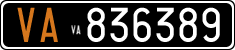 License plate of Italy, Cars (1927 year series)