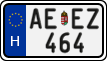 license plates of Hungary, Regular plates (2022)