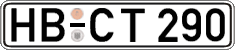 German license plate, Regular plates