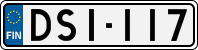License plate of Finland, Cars