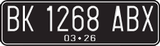 License plate of Indonesia, Regular plates