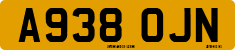 License plate of the United Kingdom, 1983 year system