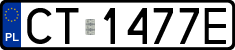 License plates of Poland, Regular car plates
