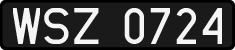 License plates of Poland, 1976 year system