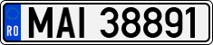 License plate of Romania, Ministry of Interior