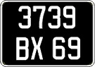 French license plate, FNI