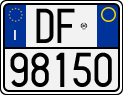 License plate of Italy, Motorcycles (1994 year series)