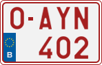 License plate of Belgium, Regular plates (2010)