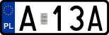 License plates of Poland, Regular car plates