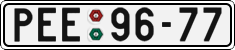 License plate of the Czech Republic, Cars (1960)