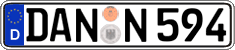 German license plate, Regular plates