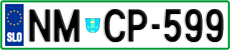License plate of Slovenia, Cars