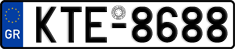 License plate of Greece, Cars