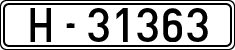 License plates of Spain, 1900 year series