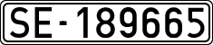 License plates of Spain, 1900 year series