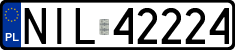 License plates of Poland, Regular car plates
