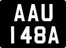 License plate of the United Kingdom, 1963 year system
