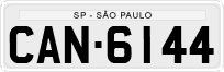 License plate of Brazil, Private owners (1990)