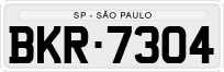 License plate of Brazil, Private owners (1990)