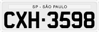 License plate of Brazil, Private owners (1990)