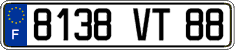 French license plate, FNI