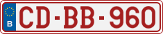 License plate of Belgium, Diplomatic