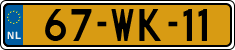 License plate of the Netherlands, Trailers