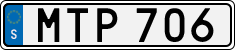 License plate of Sweden, Regular plates