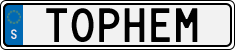 License plate of Sweden, Vanity Plates