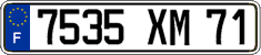 French license plate, FNI