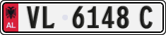 License plate of Albania, Cars (1993)