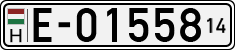 license plates of Hungary, Temporary (1990)