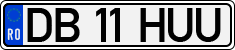 License plate of Romania, Regular plates